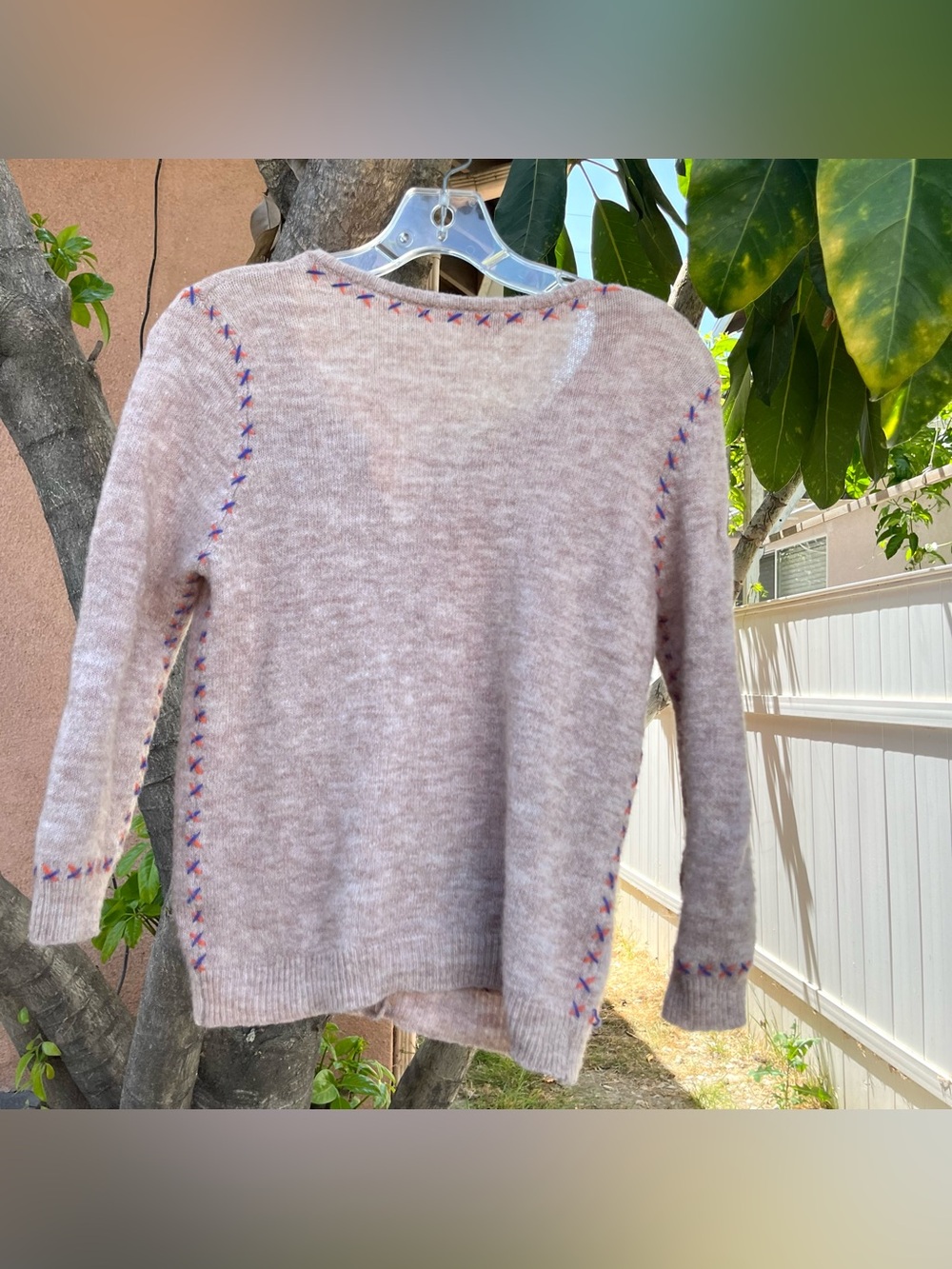 Vintage 2003 Free People Cream Embroidered Cardigan. - Picture 8 of 13